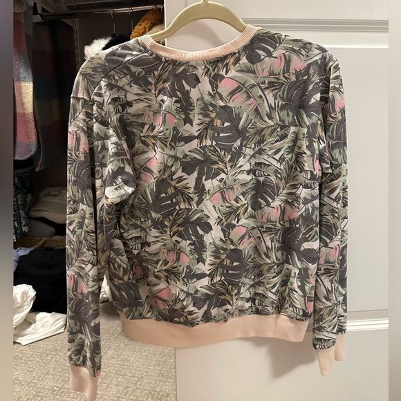 Sundry Palm Print Matching Sweat Set - Picture 3 of 5